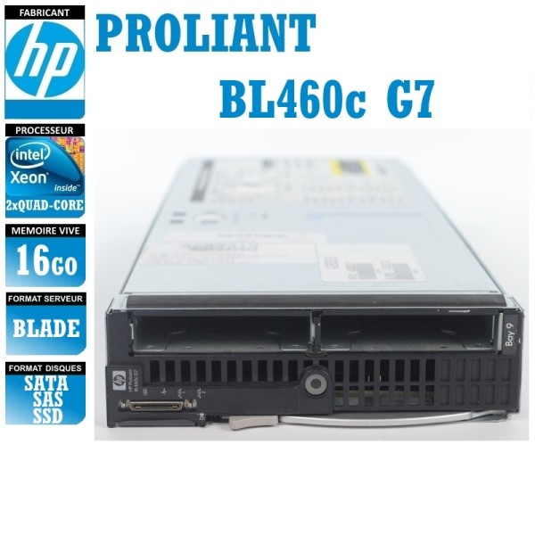 SERVEUR HP Proliant BL460C G7 2 x Xeon Quad Core L5630 16 Gigas Blade
