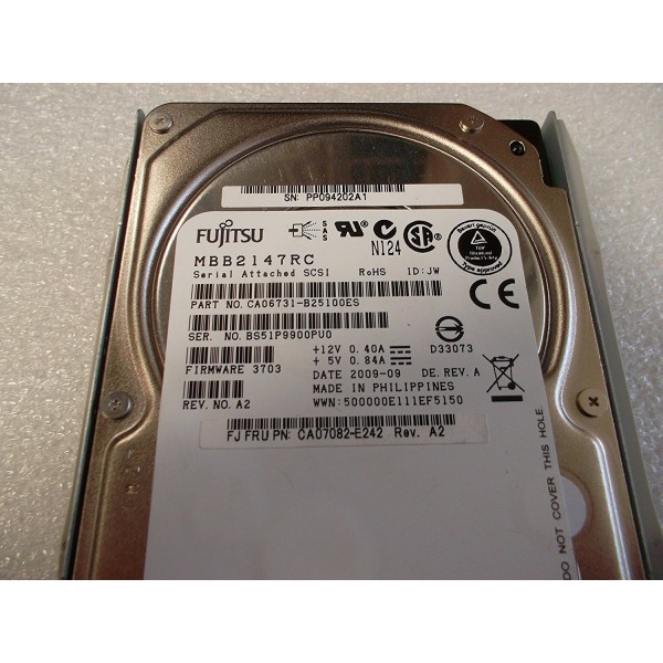 Disque Dur SUN SAS 2.5 10 Krpm 146 Gb CA07082-E242