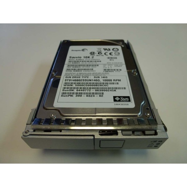 Disque Dur SUN SAS 2.5 10 Krpm 146 Gb 390-0324-02