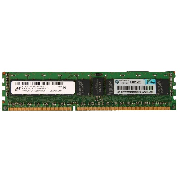 Memoire PC3-12800R 8 Go HP 647651-081