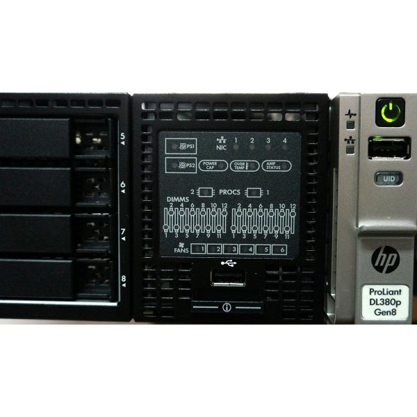 Serveur HP Proliant DL380 2 x Xeon Eight Core E5-2690 SATA-SAS-SSD