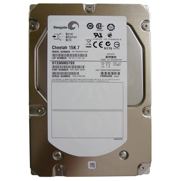 Hard Drive SEAGATE ST3300657SS SAS 3.5" 300 Gigas 15 Krpm