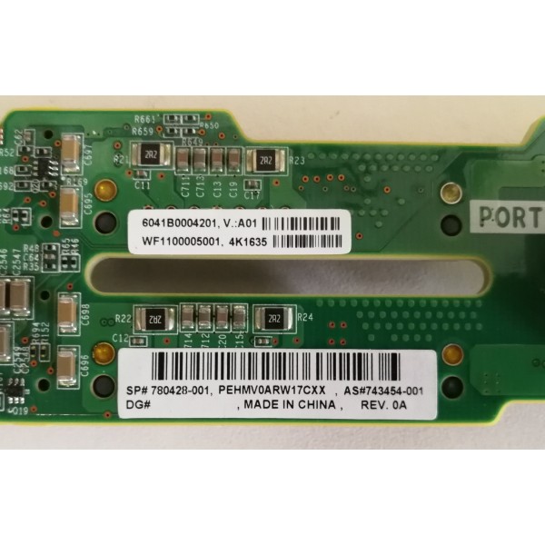 Power Supply backplane HP pour Proliant DL360 G9 : 743454-001