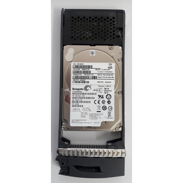 Hard Drive NETAPP X422A-R5 SAS 2.5" 600 Gigas 10 Krpm