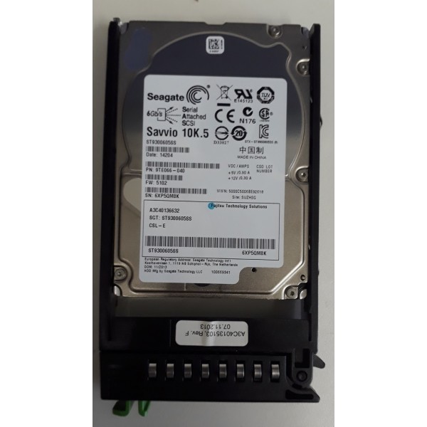 Disque Dur FUJITSU SAS 2.5 10 Krpm 300 Gb A3C40136632