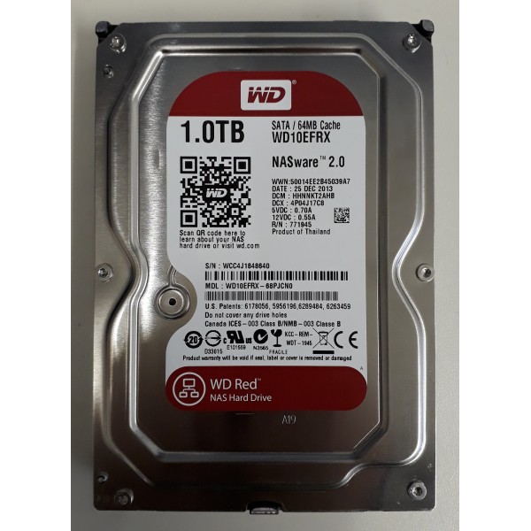 Disque Dur WD SATA 3.5 7200 Rpm 1000 Gb WD10EFRX