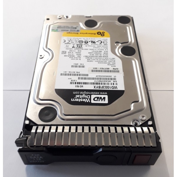 Hard Drive HP 657749-001 SATA 3.5" 1000 Gigas 7200 Rpm