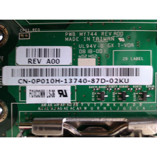 Placa Madre DELL P010H para Poweredge M600