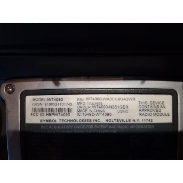 Barcode MOTOROLA WT4090-WA0CJ6GA2WR Lecteur code barre