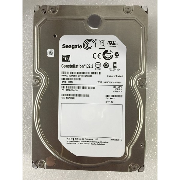 Disque Dur SEAGATE SATA 3.5 7200 Rpm 1000 Gb ST1000NM0033