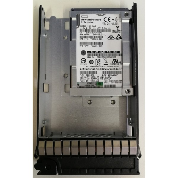 Disque Dur HP SAS 3.5 15 Krpm 600 Gb 748385-003