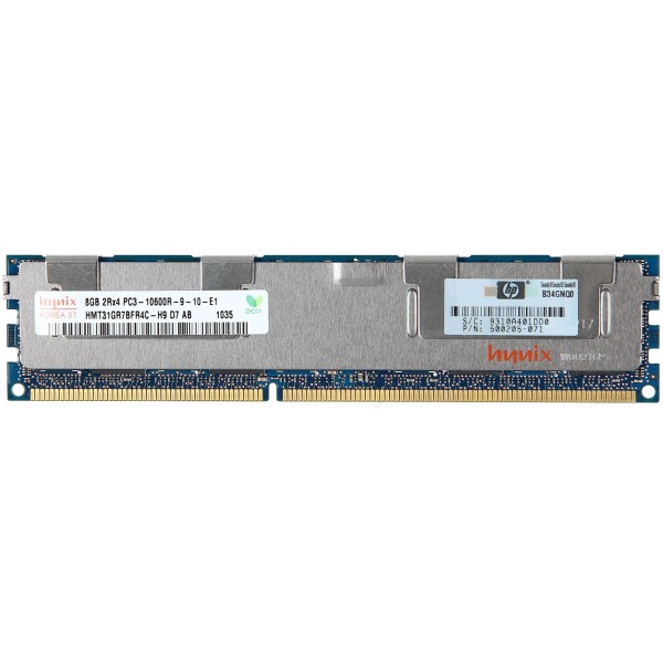 Memoria HP 500205-071 8 Go (1 x 8 Go) DDR3 SDRAM DIMM 240 broches