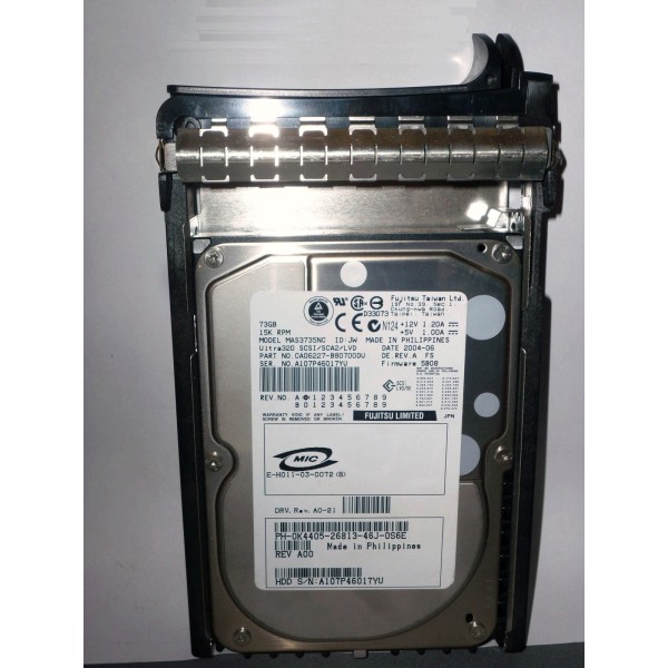 Hard Drive DELL K4405 SCSI 3.5" 72 Gigas 15 Krpm