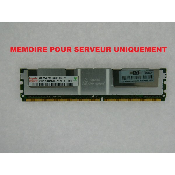 Mémoire HP 466436-061 4 Go (1 x 4 Go) DDR2 SDRAM DIMM 240 broches