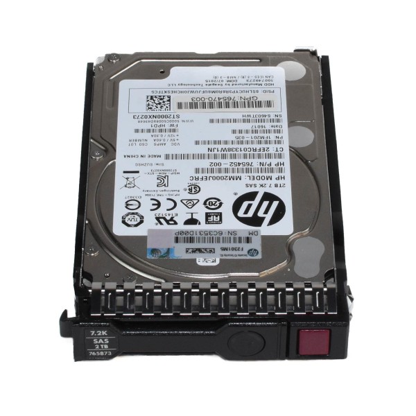 Disque Dur HP SAS 2.5 7200 Rpm 2000 Gb 765873-001