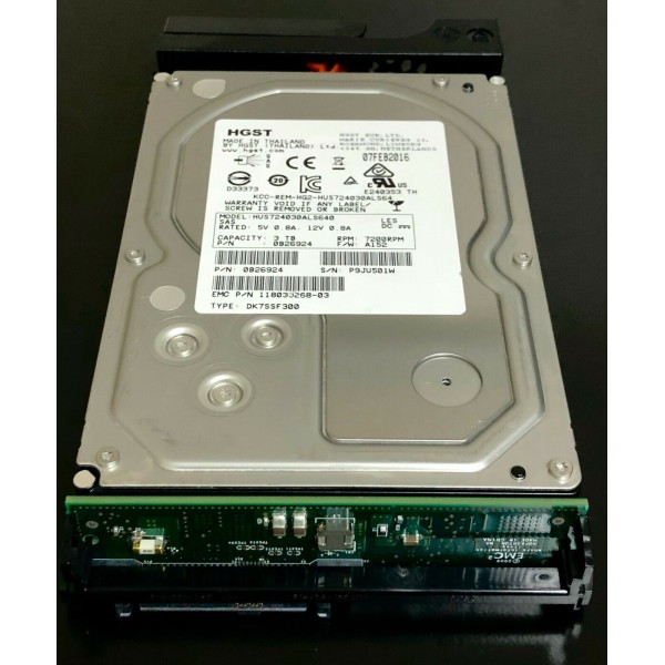 Disque Dur EMC SAS 3.5 7200 Rpm 3000 Gb 005032934