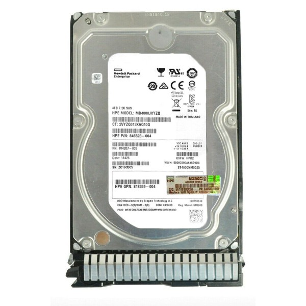 Disque Dur HP SAS 3.5 7200 Rpm 4000 Gb MB4000JVYZQ