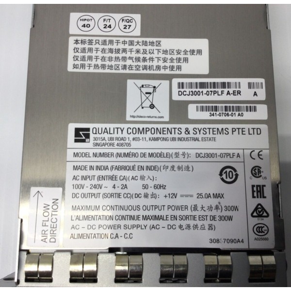 Used Power-Supply CISCO DCJ3001-07PLF A serveur-occasion.com