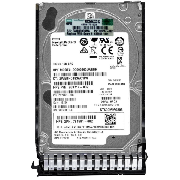 Used disk drive HP EG000600JWEBH serveur-occasion.com