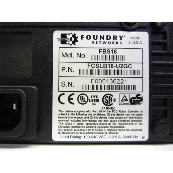 Switch FOUNDRY FCSLB16 16 Ports RJ-45 10/100