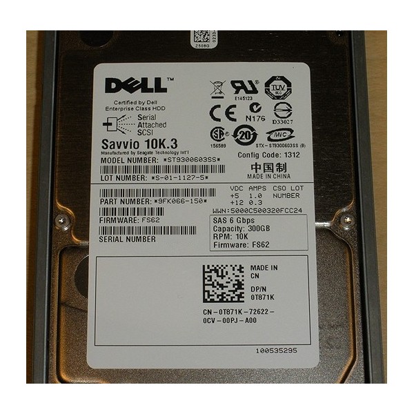Used disk drive DELL 0T871K serveur-occasion.com