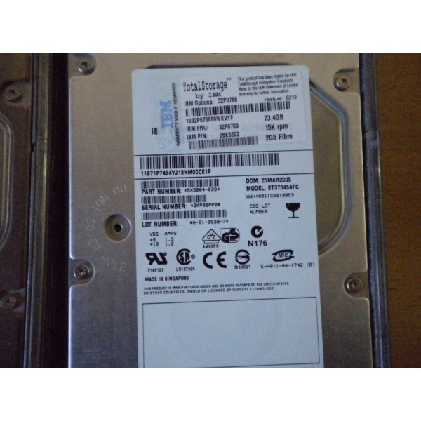 Disque Dur Ibm Fibre 3.5 15Krpm 72 Gb : 32P0768