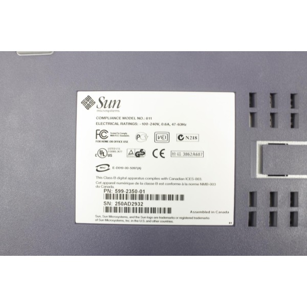 Tape Drive DDS4 SUN 599-2350-01