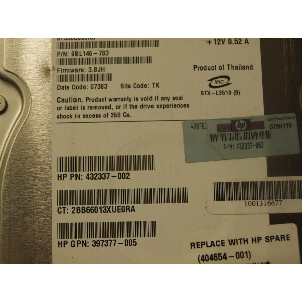 Used disk drive HP 432337-002 serveur-occasion.com