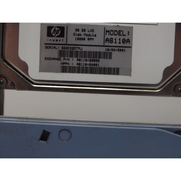 Disco Duro HP A6110A SCSI 3.5" 36 Gigas 10 Krpm