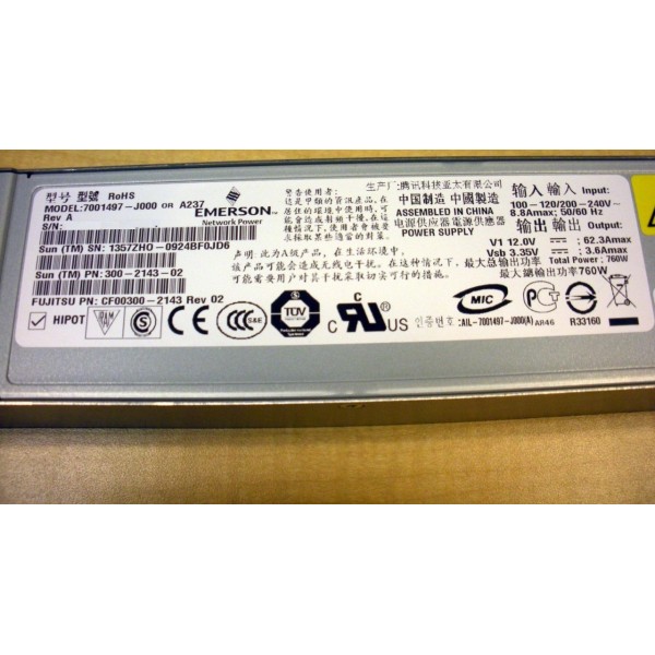 Power-Supply SUN 300-2143-02 for X4170