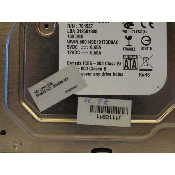 Used disk drive HP 504336-001 serveur-occasion.com