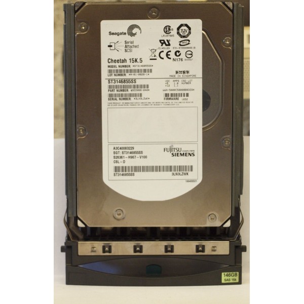 Disque Dur  Fujitsu SAS 3.5 15Krpm 146 Gb S26361-H967-V100