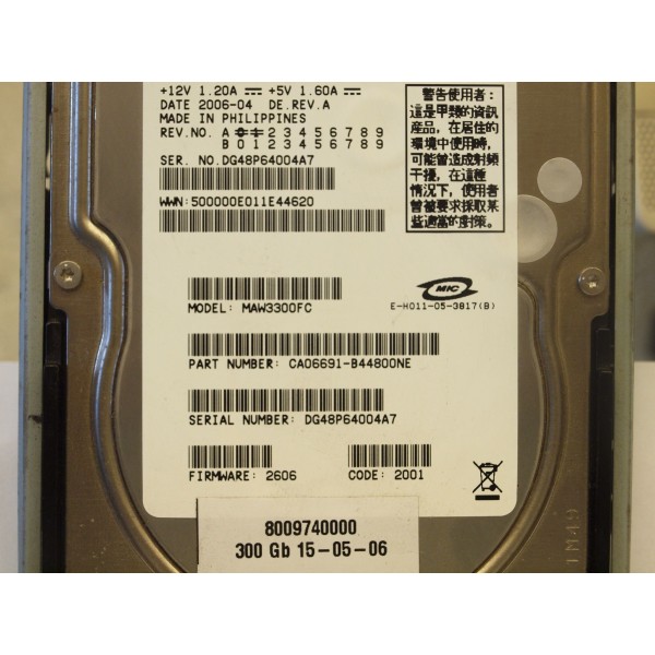 Hard Drive NEC 243-560350-101 FIBRE 3.5" 300 Gigas 10 Krpm