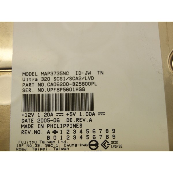 Used disk drive FUJITSU MAP3735NC serveur-occasion.com