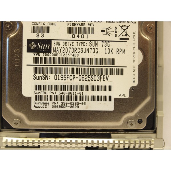 Used disk drive SUN 390-0285-02 serveur-occasion.com
