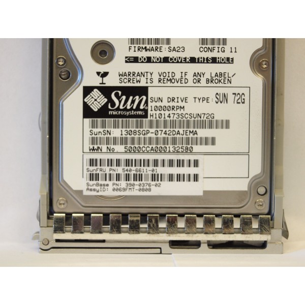 Disque Dur Sun SAS 2.5 10Krpm 72 Gb 390-0376-02