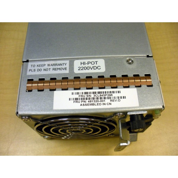 Alimentation pour Hp STORAGEWORKS MSA2000 Ref : 481320-001