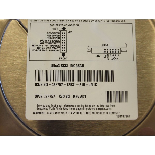 Used disk drive DELL 03F757 serveur-occasion.com