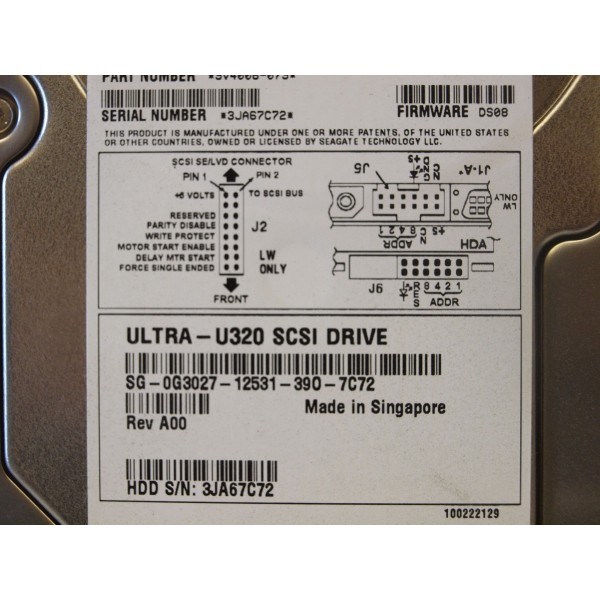 Used disk drive DELL 0G3027 serveur-occasion.com