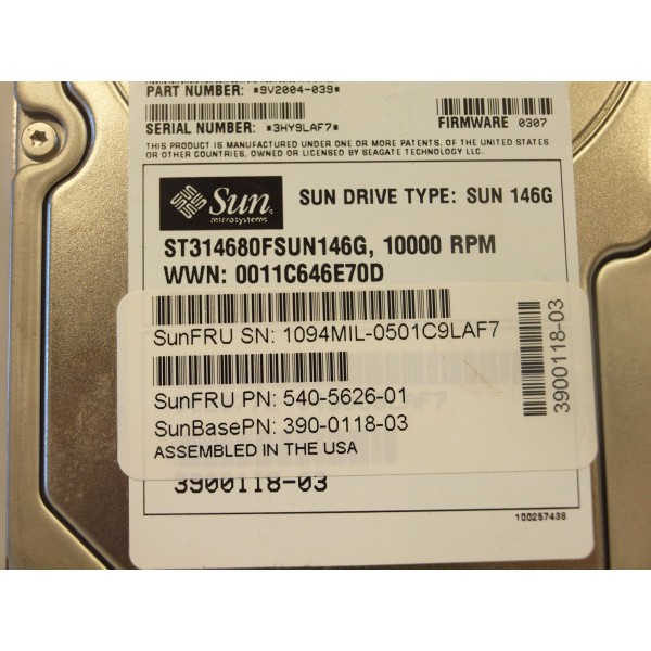 Used disk drive SUN 390-0118-03 serveur-occasion.com