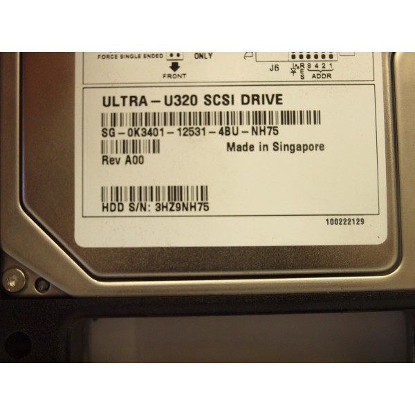 Disque Dur Dell SCSI 3.5 10Krpm 72 Gb K3401