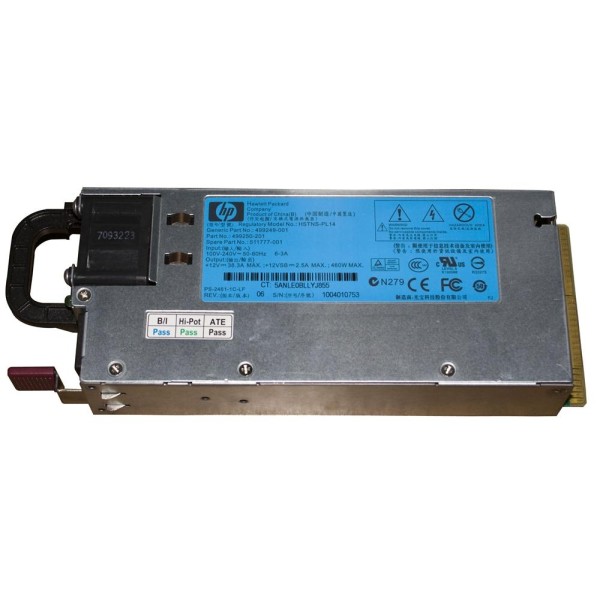 Fuente de Alimentacion HP 511777-001 para Proliant DL360/DL380/ML370/DL385