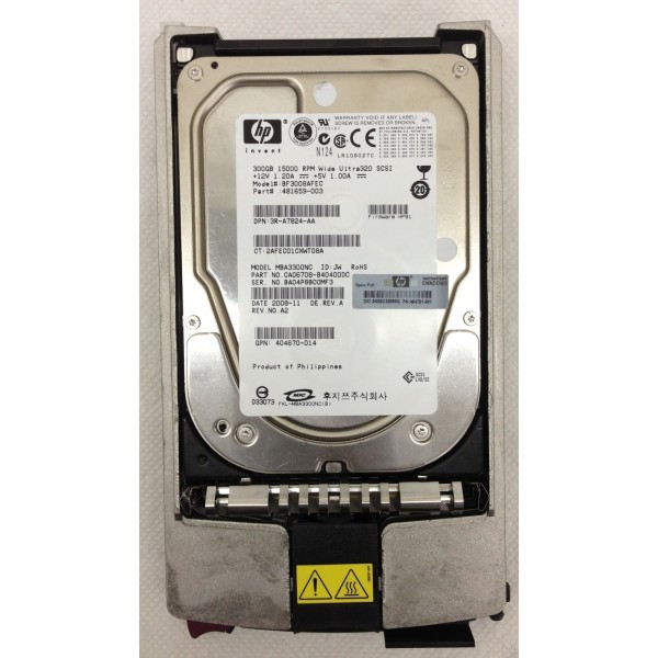 Disque dur HP 481659-003 SCSI 3.5 15 Krpm 300 Gigas