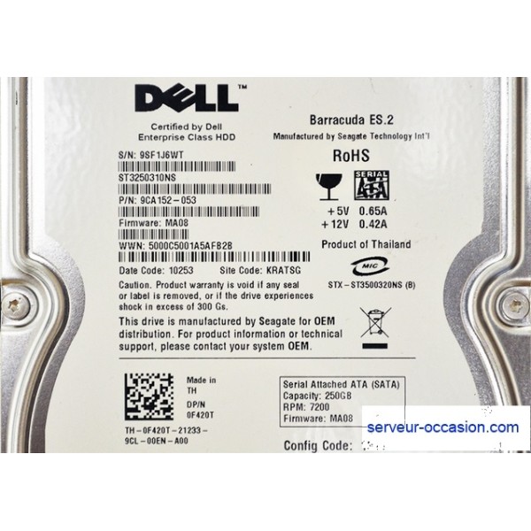 Used disk drive DELL F420T serveur-occasion.com