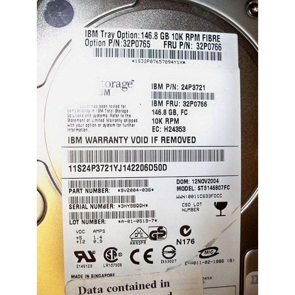 Used disk drive IBM 24P3721 serveur-occasion.com