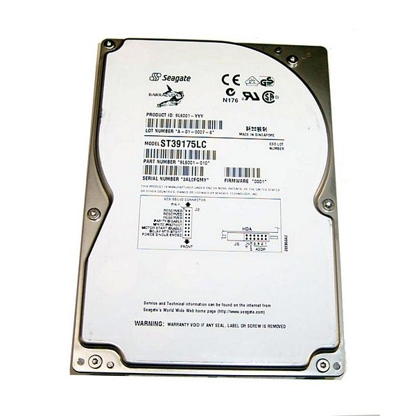 Disco Duro SEAGATE ST39175LC SCSI 3.5" 9 Gigas 7200 Rpm