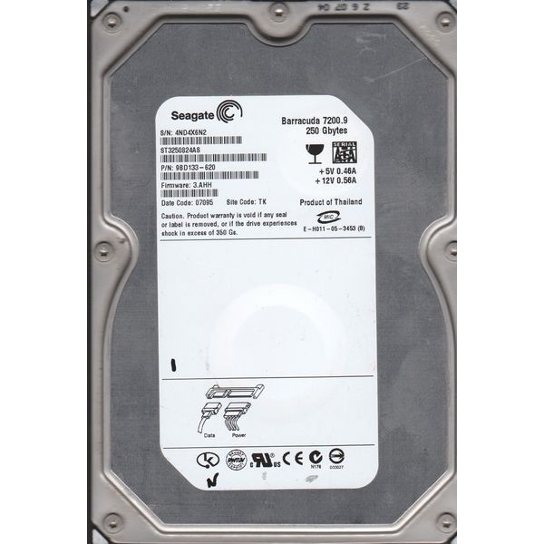 Disco Duro SEAGATE ST3250824AS SATA 3.5" 250 Gigas 7200 Rpm