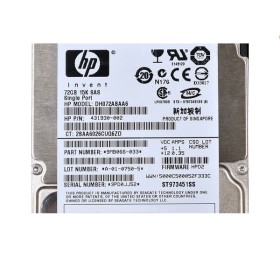 HP 431930-002 72GB 2.5" SAS HDD Refurb.